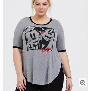 Torrid Disney Minnie and Mickey Mouse Tee